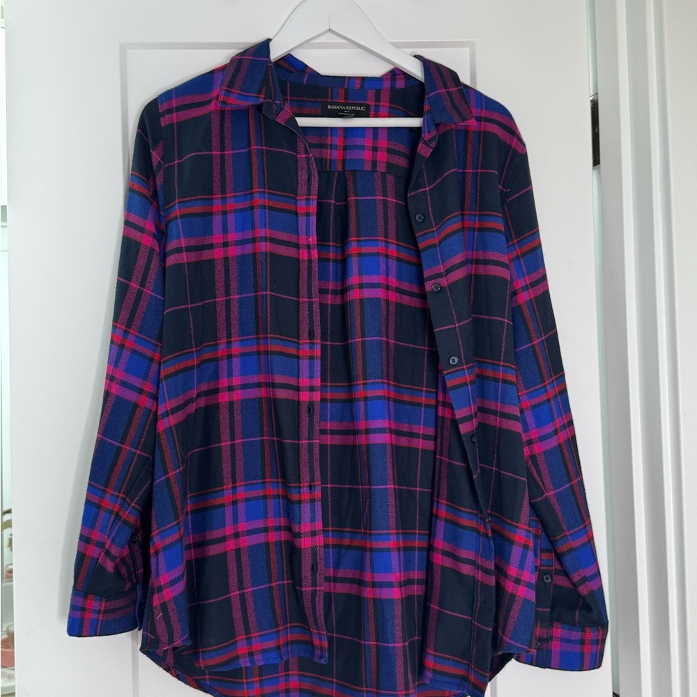 Banana republic boyfriend flannel